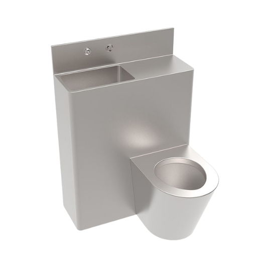 Stainless Stain P-Trap toilet and basin
