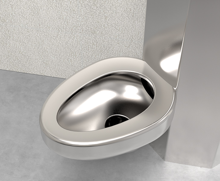 stainless steel combination toilet
