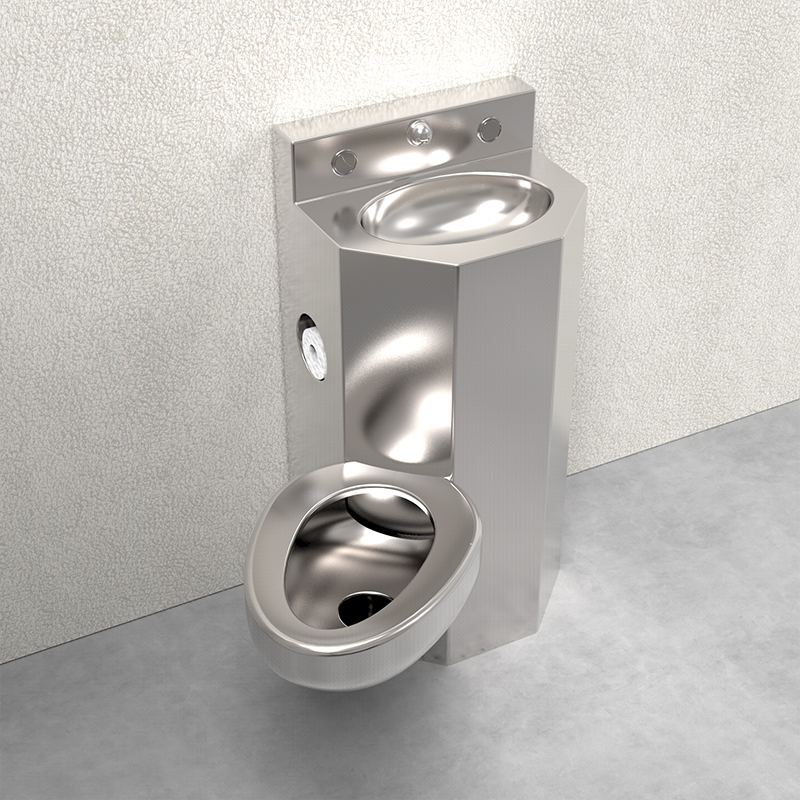 stainless steel combination toilet