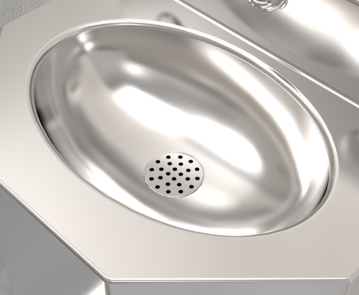 stainless steel combination toilet