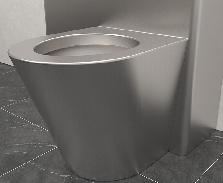 stainless steel combination toilet