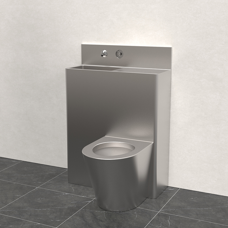 stainless steel combination toilet