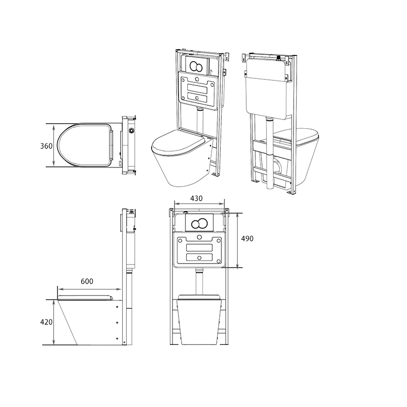 stainless steel toilet
