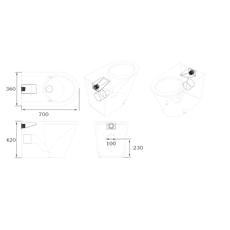 stainless steel toilet