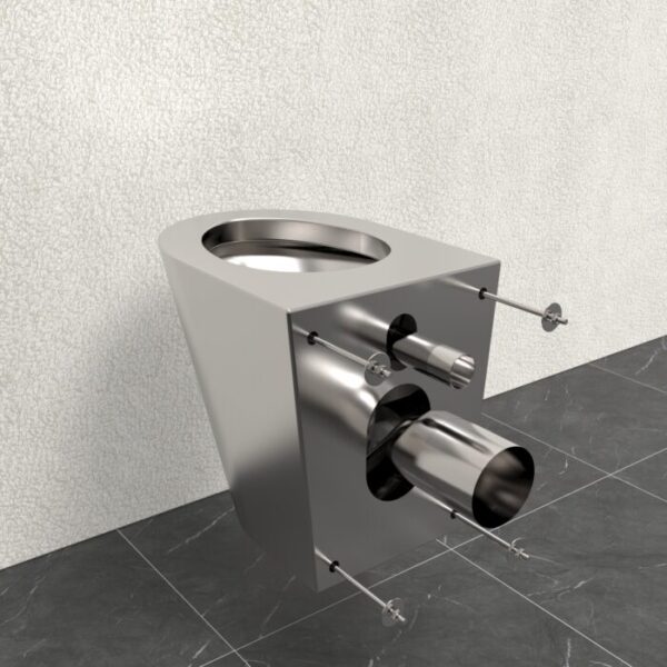Stainless steel toilet